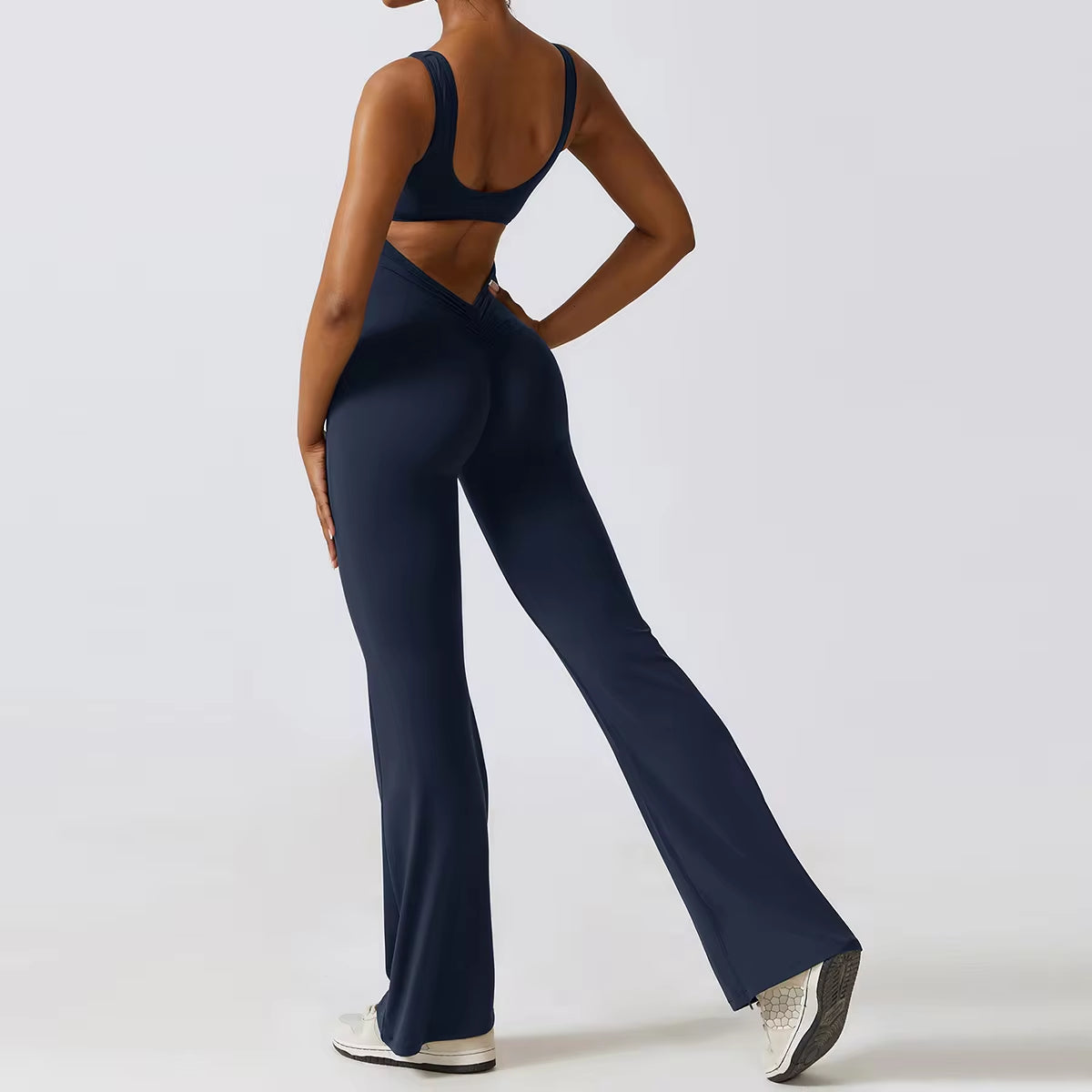 Back V Sleeveless Jumpsuit