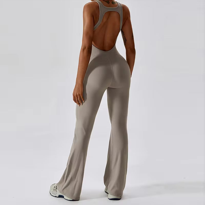 Back V Sleeveless Jumpsuit 