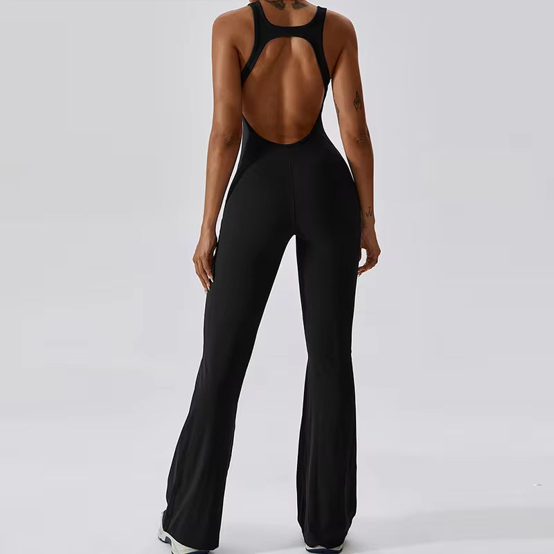 Back V Sleeveless Jumpsuit 