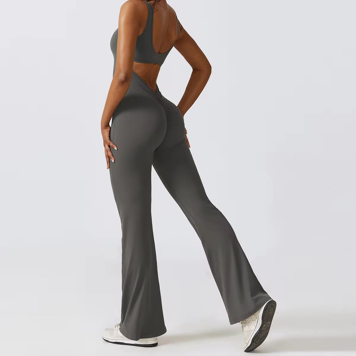 Back V Sleeveless Jumpsuit 