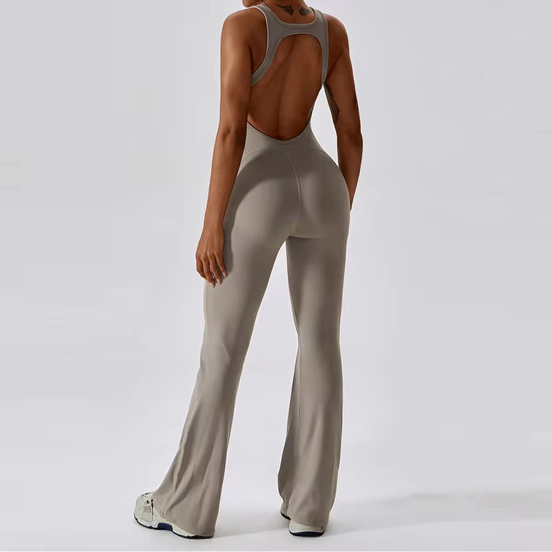 Back V Sleeveless Jumpsuit 