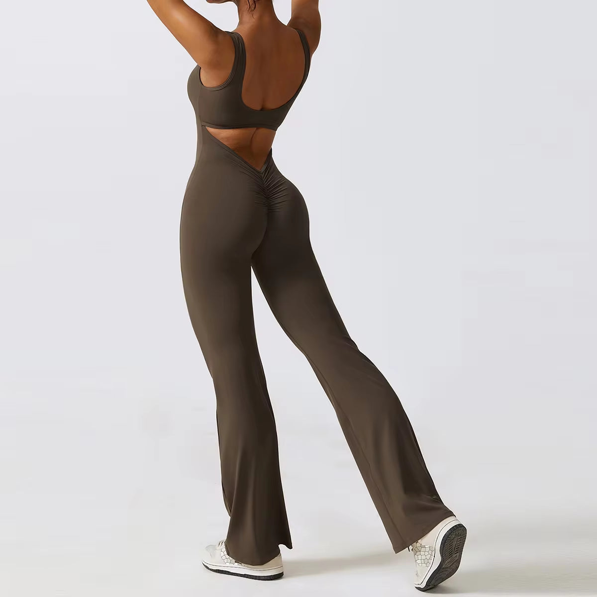 Back V Sleeveless Jumpsuit 
