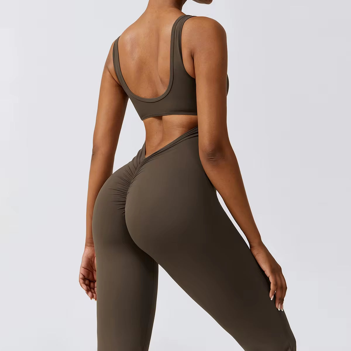 Back V Sleeveless Jumpsuit 