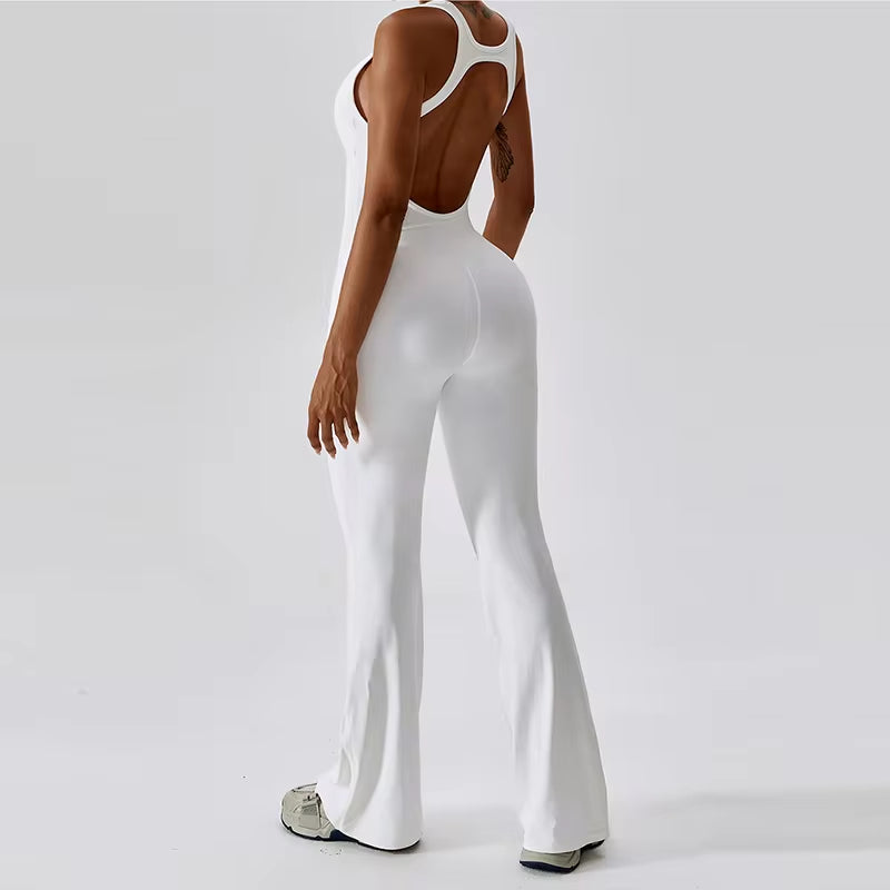 Back V Sleeveless Jumpsuit 